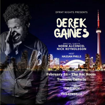 Derek Gaines Live in Toronto - CANCELLED