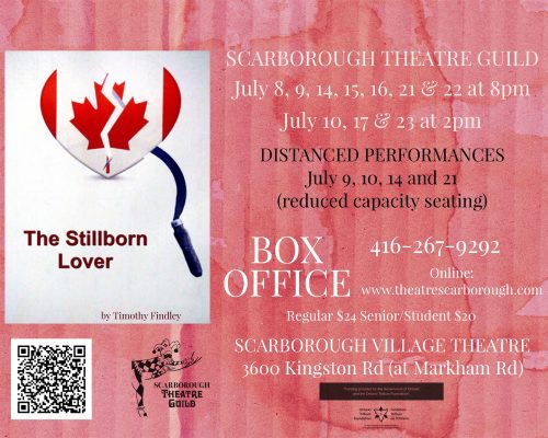 Scarborough Theatre Guild presents The Stillborn Lover by Timothy Findley