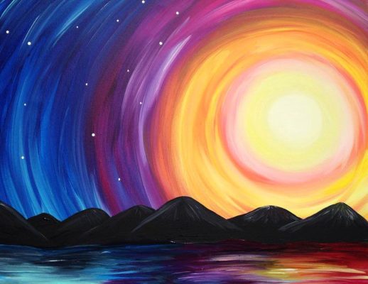 In-Studio Paint Night – Mountain Sunrise