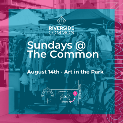 RIVERSIDE COMMON SUNDAYS: Art in The Park Aug 14, 2022