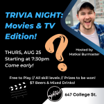 Trivia Night: Movies & TV Edition!