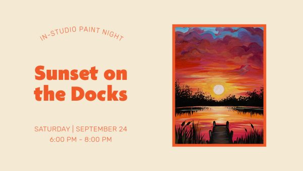 In-Studio Paint Night – Sunset on the Docks