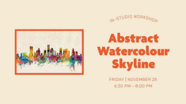 In-Studio Workshop – Abstract Watercolour Skyline