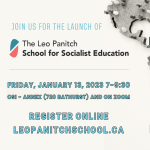 Leo Panitch School for Socialist Education Launch - Feat. Bryan D. Palmer