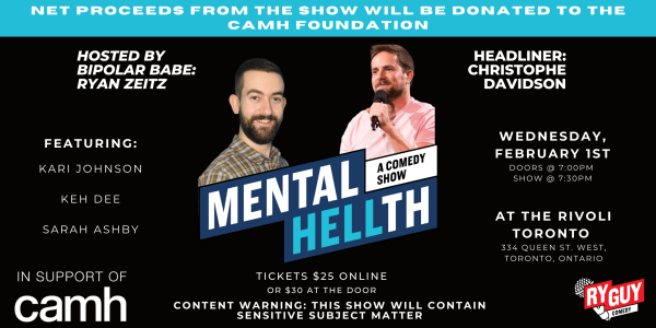 Mental HELLth - A Mental Health Comedy Fundraiser For CAMH Feb 1, 2023