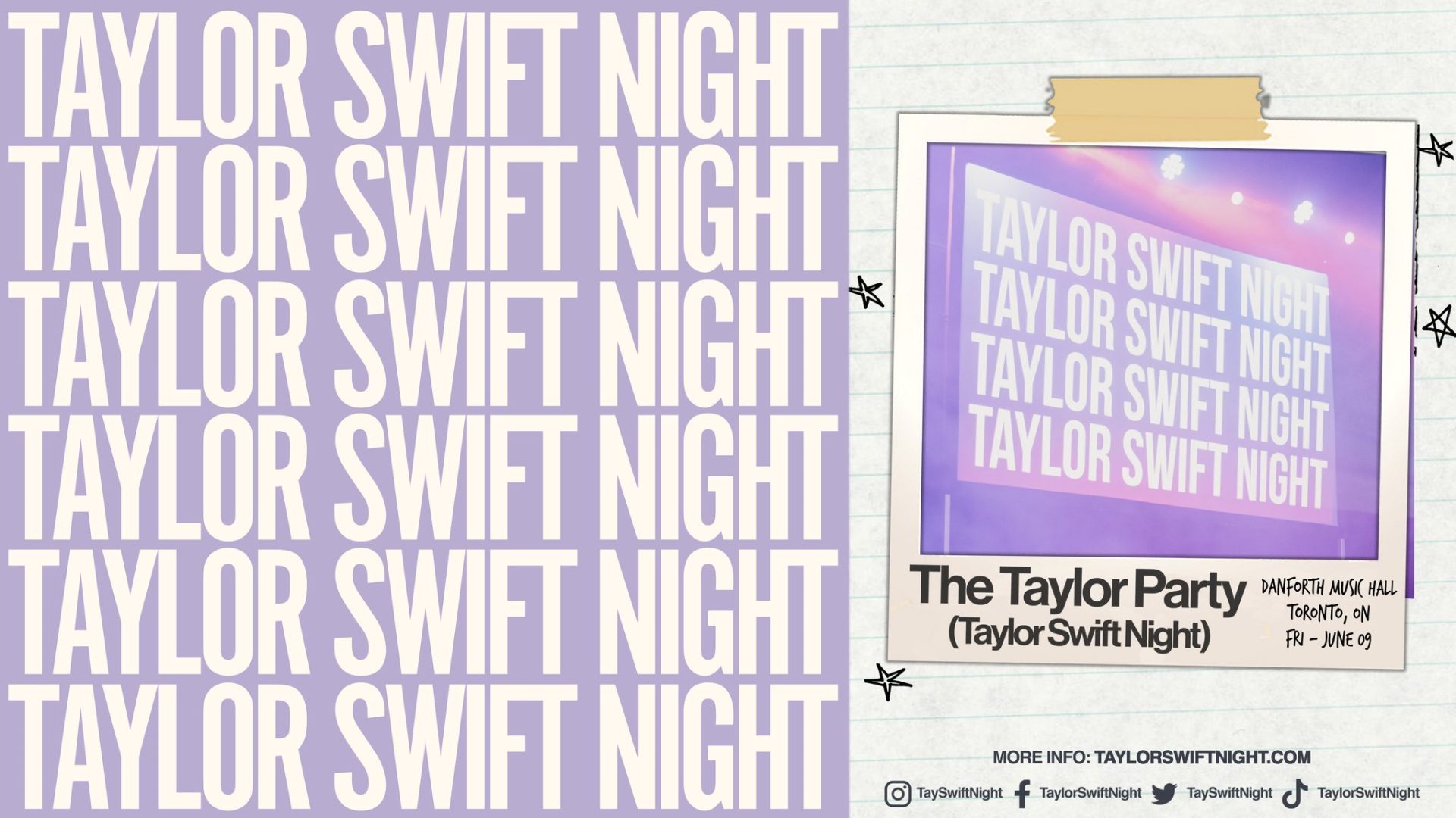 The Taylor Party: Taylor Swift Night Jun 9 , 2023