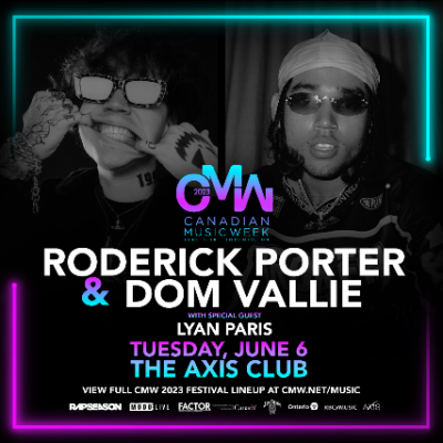 CMW Presents: Roderick Porter & Dom Vallie