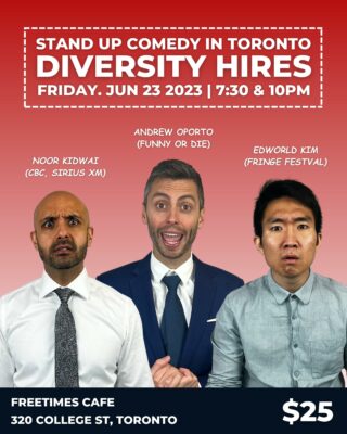"Diversity Hire" Comedy Tour!!