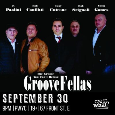 Come see GrooveFellas LIVE at C’est What