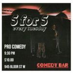 5 FOR 5 AT COMEDY BAR