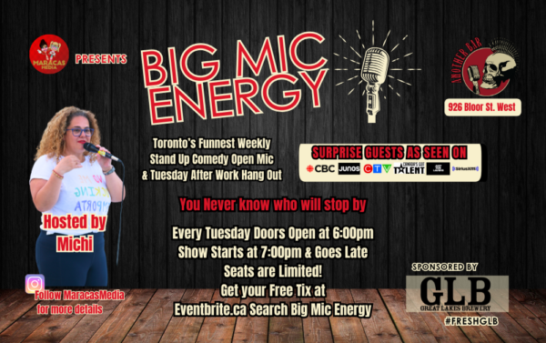 Big Mic Energy - Weekly Tuesday Comedy Open Mic and After Work Hang Out