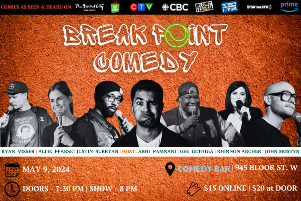 Break Point Comedy - 2nd Grand Slam Edition