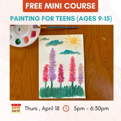 FREE DRAWING FOR TEEN (AGES 9-15) MINI COURSE