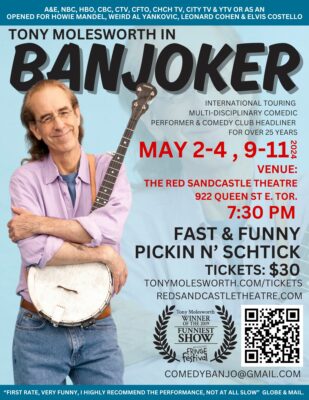 Renowned Toronto Comedian Tony Molesworth Performs "BANJOKER" Show!