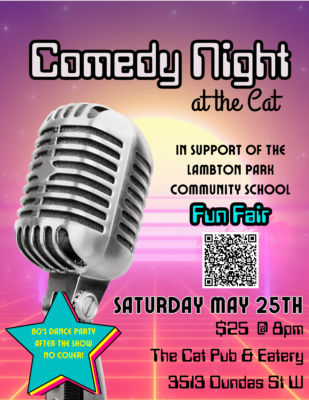 Comedy Night at The Cat Pub in Support of the LPCS Fun Fair