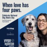 Free professional portraits with your dog at Yonge Eglinton Centre to celebrate Dog Mom's Day!
